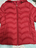 冬季短款羽絨棉服輕薄新款洋氣媽媽女士棉衣修身大碼保暖棉襖外套 深紅色 4XL 128-138斤 曬單實(shí)拍圖