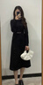 麥檬MM麥檬23年秋冬時(shí)尚半高領(lǐng)百搭通勤針織長(cháng)裙連衣裙女5EA193611 黑色 S 曬單實(shí)拍圖