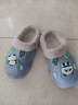 妙優(yōu)童兒童棉拖鞋冬季保暖呆萌卡通可愛(ài)拖鞋可拆卸防滑親子加絨洞洞鞋 熊貓-藍色 加絨 20 （34/35碼） 碼內長(cháng)約20.0cm 曬單實(shí)拍圖