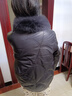 云旗千裘真皮羽絨服女短款2025冬季新款狐貍毛領(lǐng)綿羊皮時(shí)尚小個(gè)子皮草外套 黑色 2XL 建議130-140斤 曬單實(shí)拍圖