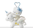 Hello Kitty日系美人魚(yú)長(cháng)腿精靈貓咪毛絨公仔掛件可愛(ài)卡通玩偶鑰匙扣包掛飾 藍色獨角獸KT掛件 獨立包裝 曬單實(shí)拍圖
