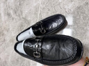 維絲圖西品牌男士真皮豆豆鞋男新款潮流時(shí)尚韓版百搭頭層牛皮休閑駕車(chē)鞋 黑色 40 曬單實(shí)拍圖