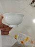 國玥景德鎮骨瓷碗碟套裝家用陶瓷碗具釉下彩泡面碗喬遷搬家送禮喝湯碗 荷塘月色10件(4.5碗6個(gè)+8盤(pán)4個(gè)) 曬單實(shí)拍圖