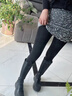 寶娜斯灰色打底褲女秋冬加絨加厚打底襪冬天可外穿連褲襪高腰提臀 黑色 1條 均碼 150g無(wú)絨(適宜15-25℃丨80-120斤丨155-165cm） 曬單實(shí)拍圖