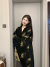 啄木鳥(niǎo)秋冬季中式國風(fēng)水墨披肩女仿羊絨圍巾新疆云南旅游拍照民族風(fēng)外搭 銀杏中式【水墨披肩/禮盒裝】 曬單實(shí)拍圖