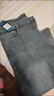 冬天加絨牛仔褲男冬季加厚寬松潮款直筒彈力保暖長(cháng)褲工裝休閑褲子 灰色【高品質(zhì)】 常規 32 曬單實(shí)拍圖
