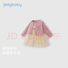 JELLYBABY【蝴蝶結外套公主網(wǎng)紗裙兩件套】秋款裙子組合女童小童 曬單實(shí)拍圖