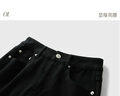 三彩2025秋季新款休閑微喇褲修身喇叭褲長(cháng)褲小黑褲M(mǎn) 經(jīng)典黑 M 160/68A 曬單實(shí)拍圖