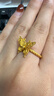 周大福金絲羽蝶蝴蝶黃金戒指(工費560)15號 約4.7g EOF1373禮物 曬單實(shí)拍圖