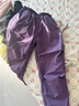 小馬寶莉女童加絨褲子冬季兒童防風(fēng)防水保暖工裝褲時(shí)尚傘兵褲 紫 160 曬單實(shí)拍圖