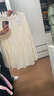 百圖（betu）女裝2025年冬季新款半身裙高級感麿毛蕾絲蛋糕裙裙子女2510T72 杏色 M 曬單實(shí)拍圖