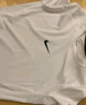 耐克男子輕薄訓練短袖上衣夏季緊身速干NIKE PRO DRI-FIT FB7933 100白/黑 M 曬單實(shí)拍圖