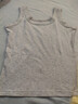 浪莎螺紋背心女士?jì)纫峦獯o(wú)袖白色打底衫春夏季薄款修身內搭黑色吊帶 ·【短款白色】·高彈力螺紋 M （80-100斤可穿） 曬單實(shí)拍圖