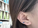 芯奢藍色蝴蝶耳釘女生輕奢高級感小眾設計高級感清簡(jiǎn)約迷你精致耳飾女 藍色蝴蝶 曬單實(shí)拍圖