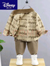 迪士尼（Disney）男童秋裝套裝2025新款兒童洋氣韓版燈芯絨工裝衣服寶寶 卡其【HYPE】款 110 cm 曬單實(shí)拍圖