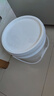佳葉pp食品級塑料桶大口徑桶手提小龍蝦桶水桶醬菜桶密封桶海蜇桶帶蓋 15L-帶蓋-白色 曬單實(shí)拍圖