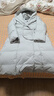 艾萊依致感羽絨服長(cháng)款時(shí)尚氣質(zhì)西裝領(lǐng)連帽收腰保暖冬外套 蝦殼灰S 曬單實(shí)拍圖