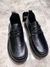 維絲圖西 VISTURSI品牌真皮板鞋男鞋2025秋冬季新款軟底黑色工作男士休閑皮鞋 黑色 40 標準皮鞋尺碼 曬單實(shí)拍圖