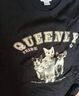 UR秋季新款女裝美式復古貓咪印花寬松短袖T恤UYY450073 正黑 S 曬單實(shí)拍圖