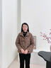 羅蒙（ROMON）媽媽冬裝短款加厚棉服中老年女裝新中式棉襖奶奶過(guò)年衣服棉衣外套 咖色 XL  （推薦90-105斤） 曬單實(shí)拍圖