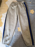 諾佳微淇童裝男童褲子秋冬新款寬松版中大童休閑褲兒童春季男孩加絨運動(dòng)褲 灰色【加絨款】 160 碼建議身高160左右 曬單實(shí)拍圖
