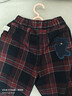 齊齊熊（ciciibear）[420G]齊齊熊男童褲子加絨加厚冬款寶寶格子褲兒童保暖褲冬季長(cháng)褲 紅藍格 90 曬單實(shí)拍圖