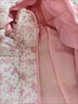 G.duck童裝女童棉服中長(cháng)款保暖加厚兒童外套秋冬裝燈芯絨碎花中大童棉衣 粉色 140 （建議身高130cm 10-11歲）cm 曬單實(shí)拍圖