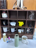 家逸桌面置物架馬克杯架實(shí)木手杯辦多層陳列架展示架辦公收納架化妝品 曬單實(shí)拍圖