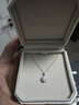 凱麗?，F貨豪華群鑲項鏈培育鉆石吊墜白金鉑金鎖骨鏈真鉆克拉禮物送女友 18K金鑲純育系列【30分DE/VS/VG】 【含鏈 | NGTC國檢分級證】 曬單實(shí)拍圖