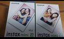 拍立得相紙白邊mini7+ 7C 7S 8 9min11 12/25/40/90通用膠卷照片紙 白邊相紙20張（單雙盒隨機） 曬單實(shí)拍圖