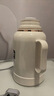 家用開(kāi)水瓶保溫壺小暖壺車(chē)載茶壺熱水瓶辦公室小暖壺保溫瓶 乳白色 1.0L 曬單實(shí)拍圖
