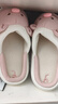 細細條 可愛(ài)小豬亞麻拖鞋女四季通用踩屎感厚底居家棉麻地板鞋ins 小豬少女粉 36-37 曬單實(shí)拍圖