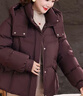 恒源祥2025冬季新款中年媽媽羽絨服女短款小個(gè)子時(shí)尚保暖加厚白鴨絨外套 巧克力棕 XL 建議90-110斤 曬單實(shí)拍圖