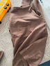 婷美保暖內衣女羊毛發(fā)熱秋衣秋褲無(wú)痕修身顯瘦內搭秋冬季美體套裝 棕L 曬單實(shí)拍圖