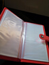 慢作定期存單收納本多功能票據存單夾銀行大額紙質(zhì)存單卡一體包防水收藏夾皮大容量收集存款存折活頁(yè) 皮質(zhì)磁扣款-紅(48存單+24卡位) 曬單實(shí)拍圖