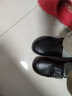 啄木鳥(niǎo)斷碼真皮軟底單鞋女2025秋季新款厚底樂(lè )福鞋舒適坡跟媽媽鞋 黑色 38 曬單實(shí)拍圖