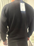 袋鼠 純羊絨衫男秋冬季圓領(lǐng)休閑套頭毛衣山羊絨打底衫保暖男士針織衫 曬單實(shí)拍圖