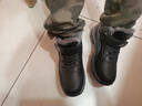 足力健艾爸爸老人鞋冬季新款羊毛保暖男鞋防滑軟底棉鞋零下保暖女 MX21黑色男款秋冬新款 41 曬單實(shí)拍圖