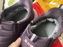足力健老人鞋冬季一腳蹬保暖棉鞋情侶款男女鞋防滑耐磨男鞋休閑百搭女鞋 黑色 加絨 （女款） 37 (235mm) 女鞋 曬單實(shí)拍圖