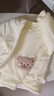 小三月嬰兒保暖上衣秋冬加絨加厚嬰幼兒內膽棉衣服男女寶寶加厚外套棉襖 A107-S小熊黃 【夾層絲綿】 90 cm 建議21-26斤 曬單實(shí)拍圖
