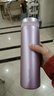 蘇泊爾（SUPOR）保溫杯顯溫水杯316L不銹鋼茶濾保溫杯高顏值大容量便攜杯子 溫婉粉 500ML 曬單實(shí)拍圖