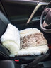 明仔狐貍毛純羊毛汽車(chē)坐墊冬季毛絨短毛皮毛一體單片三件套男女士通用 1片坐墊+1個(gè)腰靠-珍珠白 曬單實(shí)拍圖