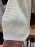 優(yōu)衣庫女裝可機洗羅紋半開(kāi)領(lǐng)針織衫/毛衣25秋冬新款480414 30 淺米色 M 曬單實(shí)拍圖