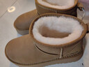 拉夏貝爾女靴雪地靴大棉鞋冬季保暖加絨加厚防風(fēng)雪地靴馬丁靴東北大棉靴 卡其色 38 曬單實(shí)拍圖