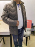 花花公子（PLAYBOY）羽絨服男士中青年冬季新款立領(lǐng)短款商務(wù)休閑白鴨絨外套男 卡其綠 XL 180 適合135--155斤 曬單實(shí)拍圖