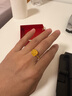 周六福新年禮物黃金戒指女5G足金爆閃拉絲方糖手飾 計價(jià) 閃爆方糖 11號-2.53g 曬單實(shí)拍圖