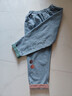 憶思減牛仔褲女2025年夏秋新款韓版大碼遮肉卡通刺繡貼布洋氣九分哈倫褲 牛仔藍 3XL 建議160-180斤 曬單實(shí)拍圖
