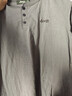 JEEP吉普長(cháng)袖T恤男秋冬季亨利領(lǐng)寬松重磅硬漢工裝衣服男裝 灰色 2XL 曬單實(shí)拍圖