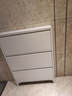 無(wú)憂(yōu)鋼品 超薄鞋柜鋼制 15cm極窄家用門(mén)口進(jìn)門(mén)一體靠墻入戶(hù)玄關(guān)翻斗收納柜 【800寬】三層 白色【整裝發(fā)貨】 曬單實(shí)拍圖