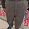 恒源祥中老年人加絨加厚運動(dòng)褲子男老人羊羔絨棉褲爸爸松緊腰純棉休閑褲 羊羔絨-深灰1條 3XL 推薦145-160斤 曬單實(shí)拍圖